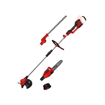 Set unealta multifunctionala fara fir Einhell GE-LM 36 / 4in1 Li-Solo, gard viu, cap trimmer, ferastrau Set unealta multifunctionala fara fir Einhell GE-LM 36 / 4in1 Li-Solo, gard viu, cap trimmer, ferastrau