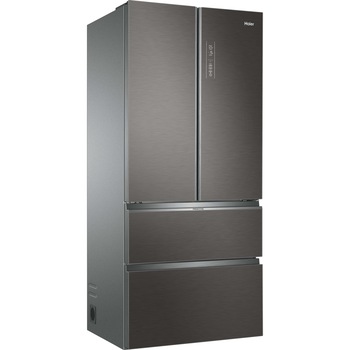 Side by side Haier HB18FGSAAA, French Door, 539 l, Total No Frost, Motor Inverter, Sistem Antibacterian, Control umiditate, Fresher Sensors, Fresher Pad, Display LED, Super Cooling, Super Freezing, Clasa E, H 190 cm, Silver Titanium Side by side Haier HB18FGSAAA, French Door, 539 l, Total No Frost, Motor Inverter, Sistem Antibacterian, Control umiditate, Fresher Sensors, Fresher Pad, Display LED, Super Cooling, Super Freezing, Clasa E, H 190 cm, Silver Titanium