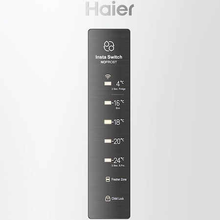 Congelator Haier H3F-330WTAAU1, 330l, No Frost, Motor Inverter, Insta Switch, Display LED, FresherZone, Clasa D, H 190 cm, Alb