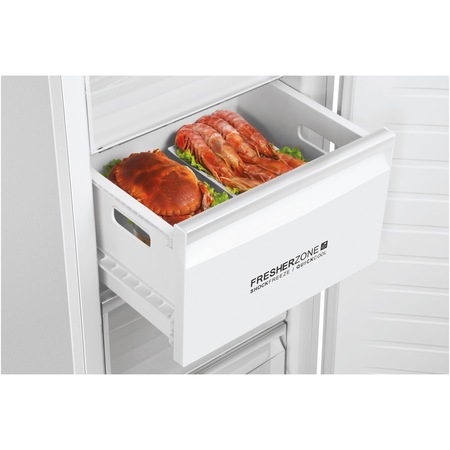 Congelator Haier H3F-330WTAAU1, 330l, No Frost, Motor Inverter, Insta Switch, Display LED, FresherZone, Clasa D, H 190 cm, Alb