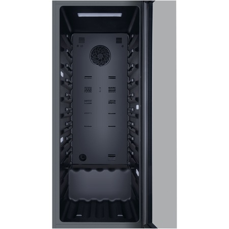 Racitor de vinuri Haier HWS84GA, 84 sticle, Usa reversibila, Clasa G, H 127 cm, Negru