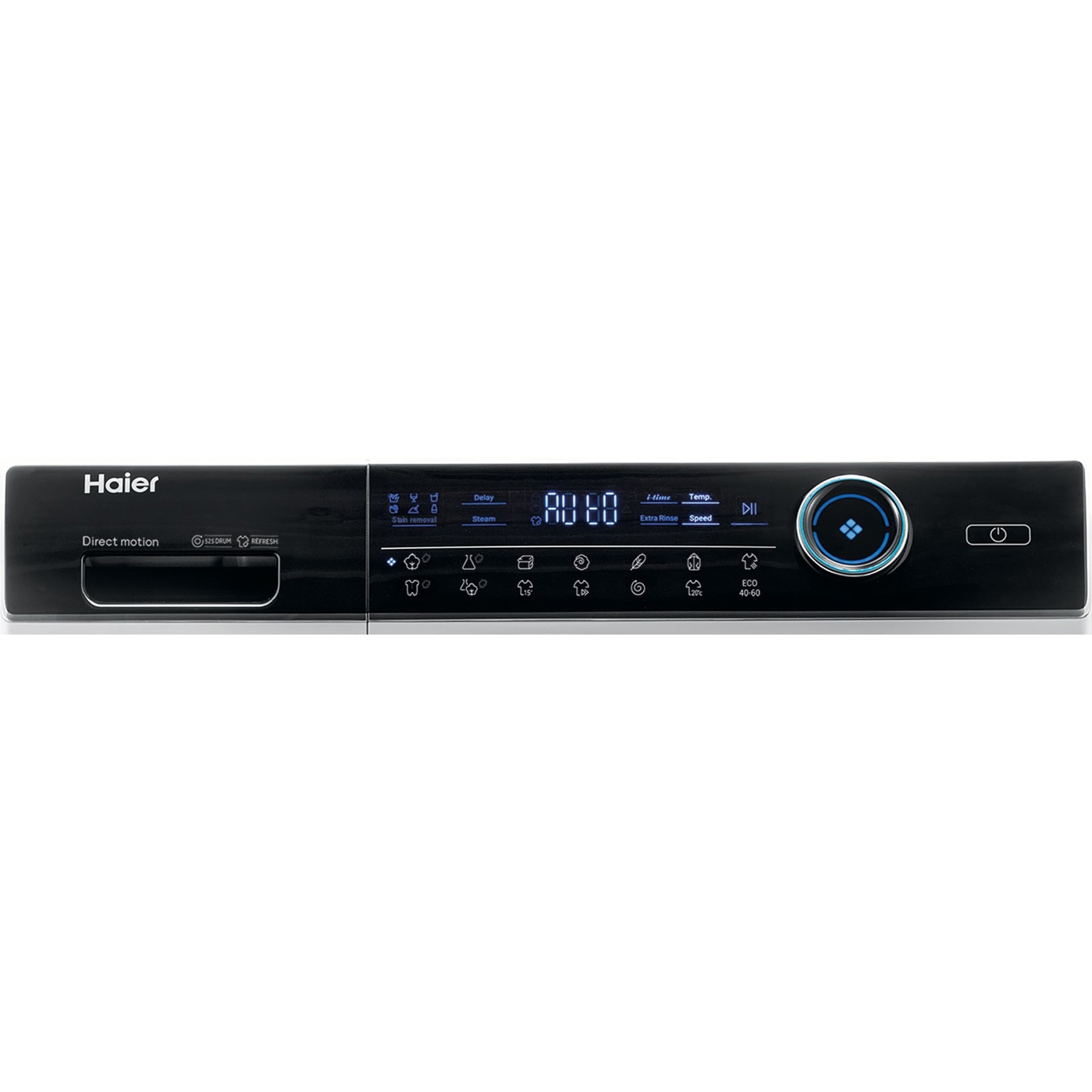 Masina de spalat rufe Haier HW90-B14979-S, 9 kg, 1400 rpm, Clasa A, Motor Direct Motion, Refresh, ABT, Steam, Dual spray, Pillow Drum, iTime, Smart Detecting, Alb