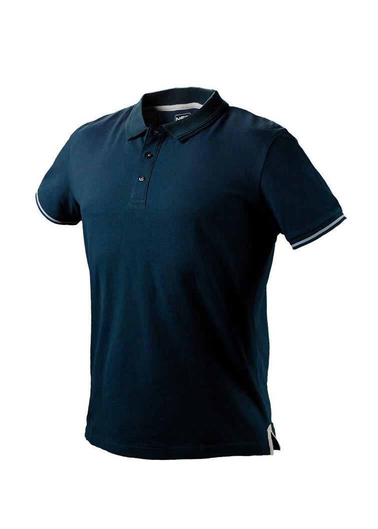 Tricou polo, albastru, model Denim, NEO, Albastru inchis