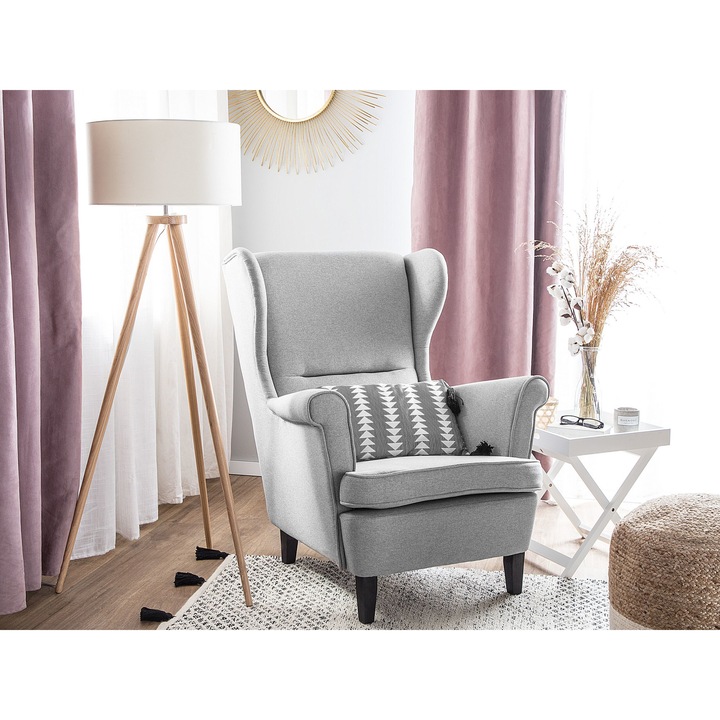 Szürke kárpitozott fotel ABSON