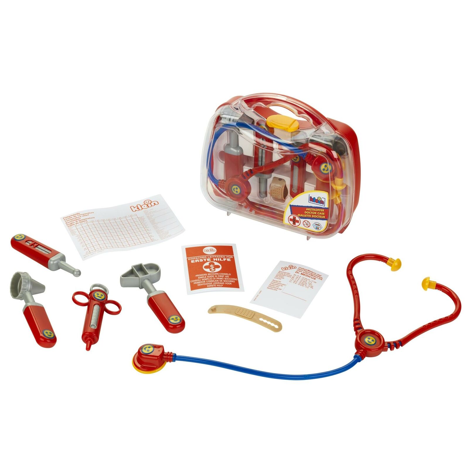 Geanta doctor transparenta cu 9 accesorii - jucarie