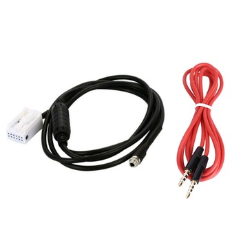 Set 2 Cabluri, cablu auxiliar 12 pini, pentru BMW E60 E61 E39 E63 E64 E65 E66 Mufa Mama, Cablu Jack/Jack - Phuture® Set 2 Cabluri, cablu auxiliar 12 pini, pentru BMW E60 E61 E39 E63 E64 E65 E66 Mufa Mama, Cablu Jack/Jack - Phuture®