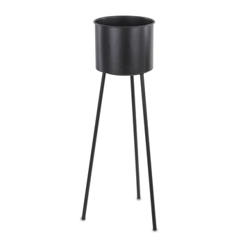 Ghiveci metalic negru, 3 picioare, 78x23x31 cm Ghiveci metalic negru, 3 picioare, 78x23x31 cm