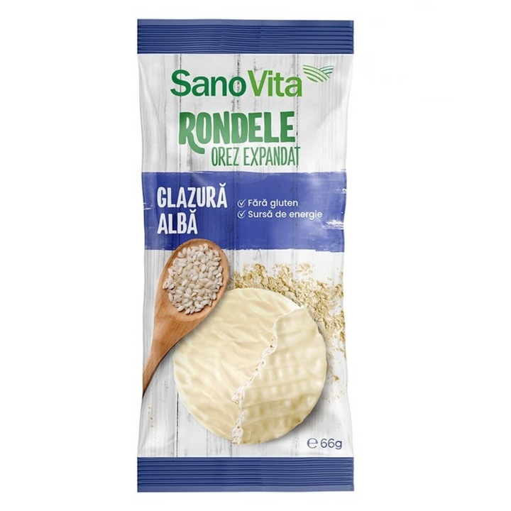 Rizsgolyó fehér Sano Vita csokimázzal, 66g