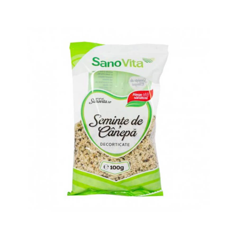 Seminte de Canepa Decorticate Sano Vita, 100g