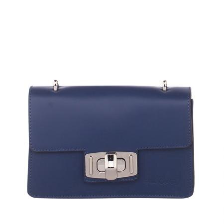 Poseta din piele naturala - Pierre Cardin, PCL1666E, 13 х 21 х 6cm, Bleumarin