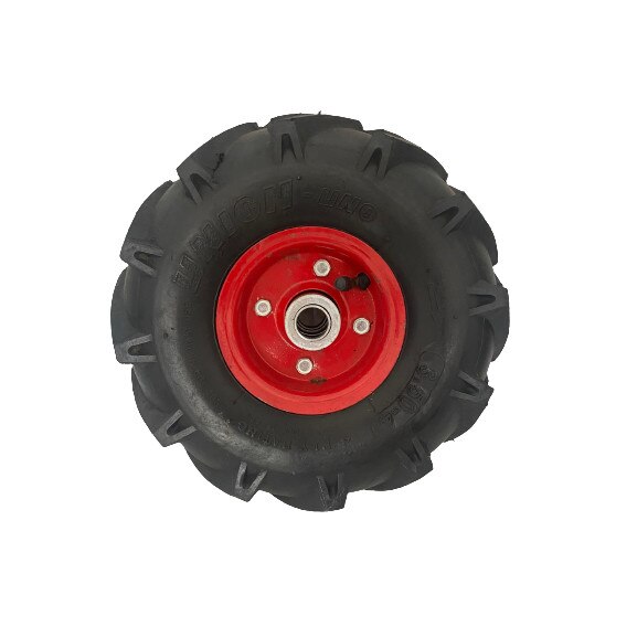 Roata roaba 3.50x4 cu rulment, Ax 20 mm, 4PR