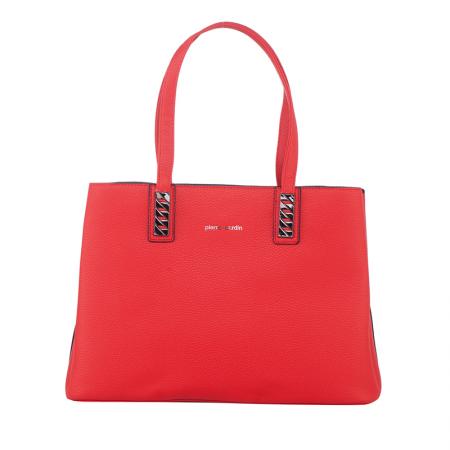Geanta din piele ecologica - Pierre Cardin, PCL2473R, 34х24х13cm, Rosu