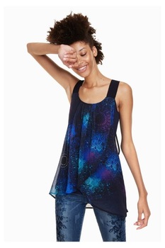 Bluza Desigual 18WWBW74, Bleumarin, 40 Bluza Desigual 18WWBW74, Bleumarin, 40