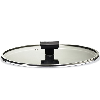 Capac plat Moneta, sticla, inox, 20 cm Capac plat Moneta, sticla, inox, 20 cm