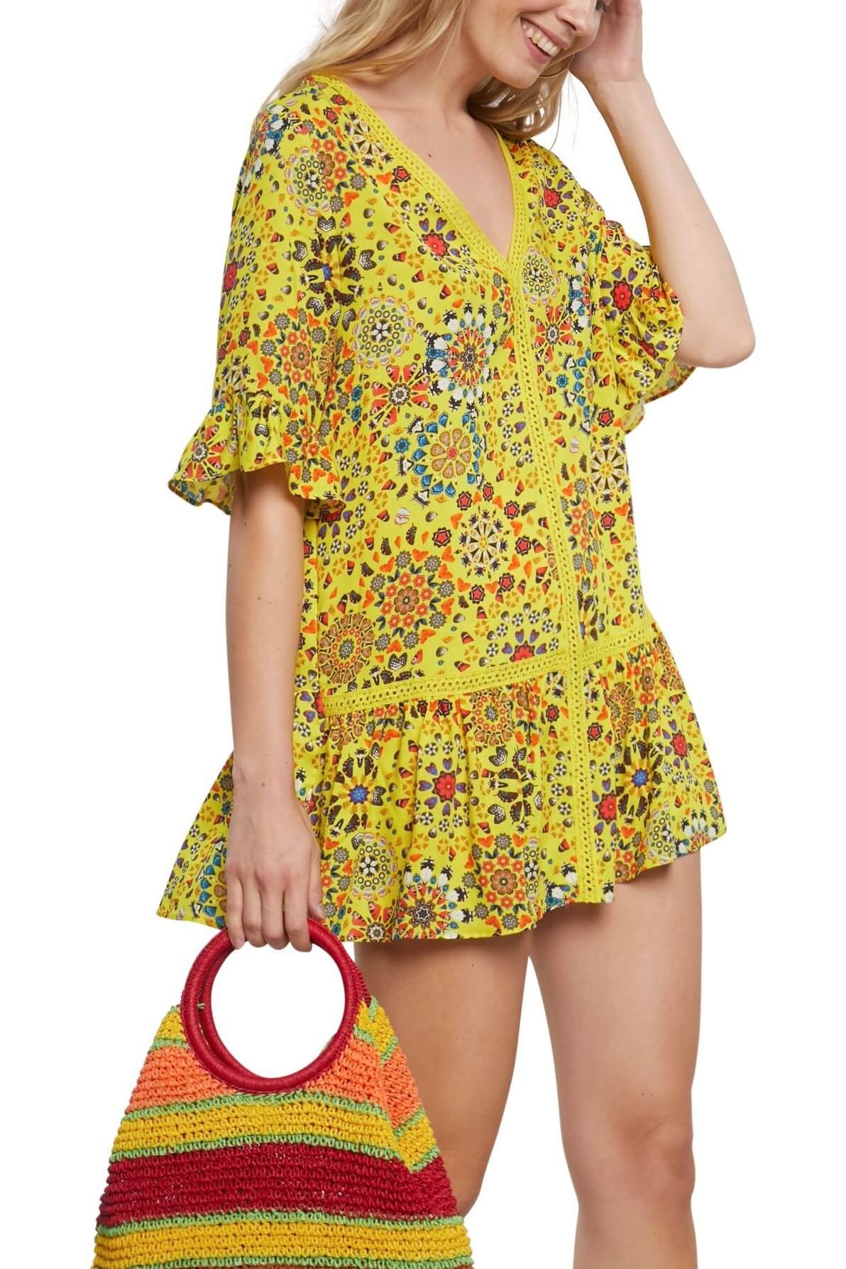 Rochie de dama, Desigual Top Java, Galben