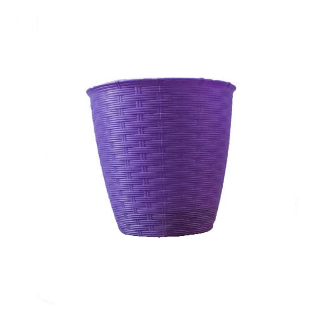 Ghiveci Sterk, Model Ratan, Plastic, 15.5x15 cm, Separator Inclus, Violet