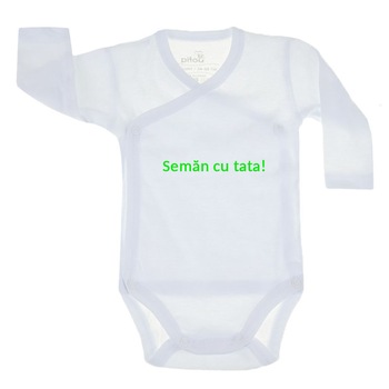 Body cu maneca lunga pentru copii Pifou Model 10 ML M10ML2-A6, Alb 54-58 cm Body cu maneca lunga pentru copii Pifou Model 10 ML M10ML2-A6, Alb 54-58 cm