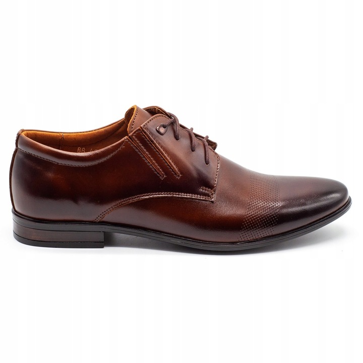 Pantofi formali 481, Olivier, Piele naturala, Maro, Maro