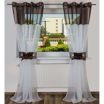 Perdea gata Olanda Voal, Maro, 145x250 Perdea gata Olanda Voal, Maro, 145x250