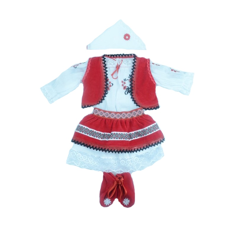 Compleu traditional 6 piese pentru fete Mini Junior RTF5RR 68