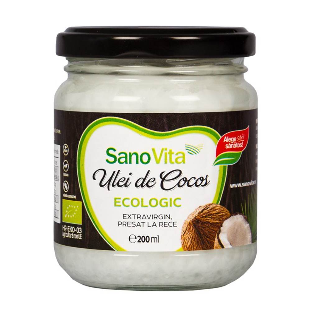 Ulei de Cocos Extravirgin Sano Vita Eco, 200 ml