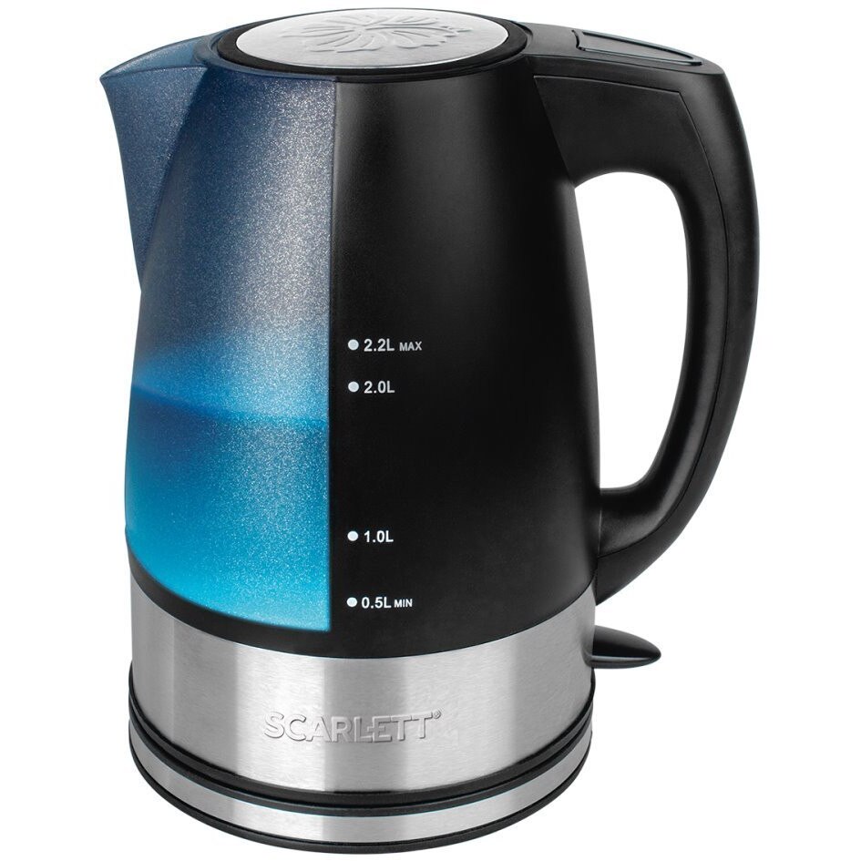 Fierbator electric SC-1020, negru-albastru, 2200 W, 2,2 l