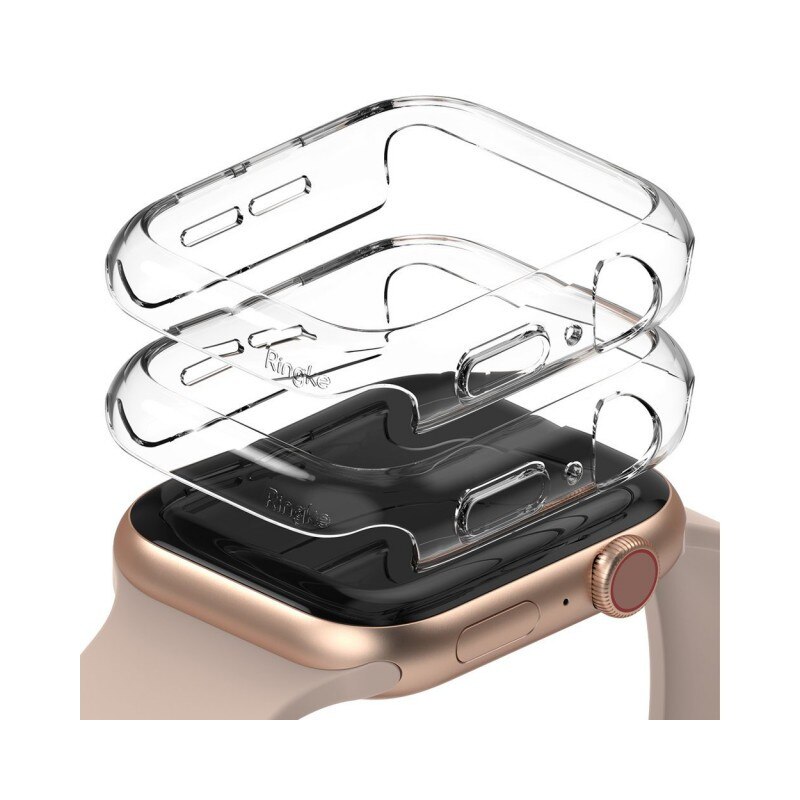 Set 2 X Husa Ringke Slim Compatibila Cu Apple Watch 4/5/6/se 40mm, 2 X Transparenta