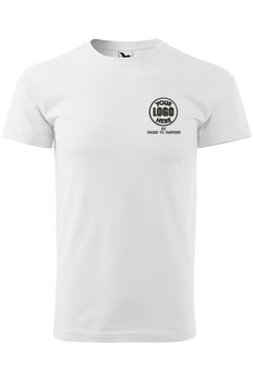 Tricou basic personalizat cu logoul tau prin broderie, bumbac, barbatesc, Dress To Impress, Alb Tricou basic personalizat cu logoul tau prin broderie, bumbac, barbatesc, Dress To Impress, Alb