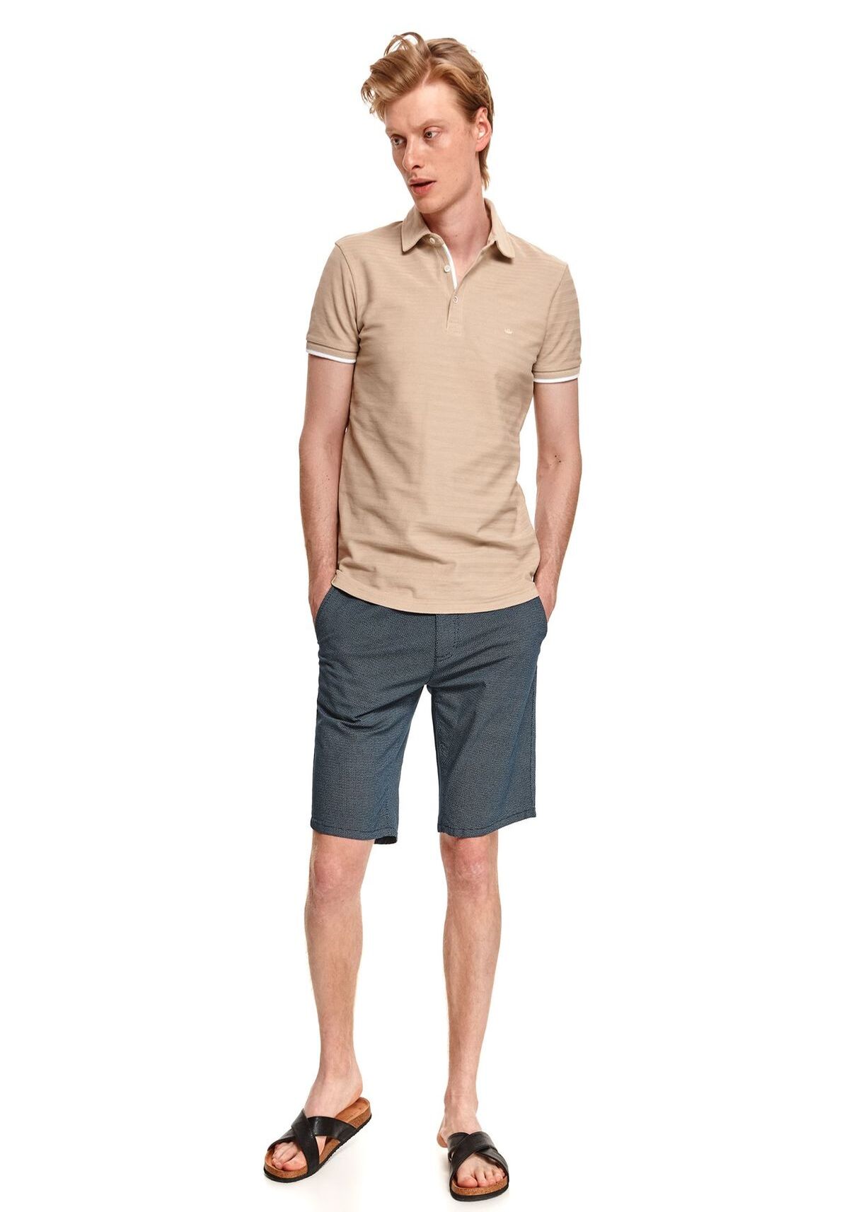 Tricou polo barbati, TOP SECRET, SKP0570, Multicolor