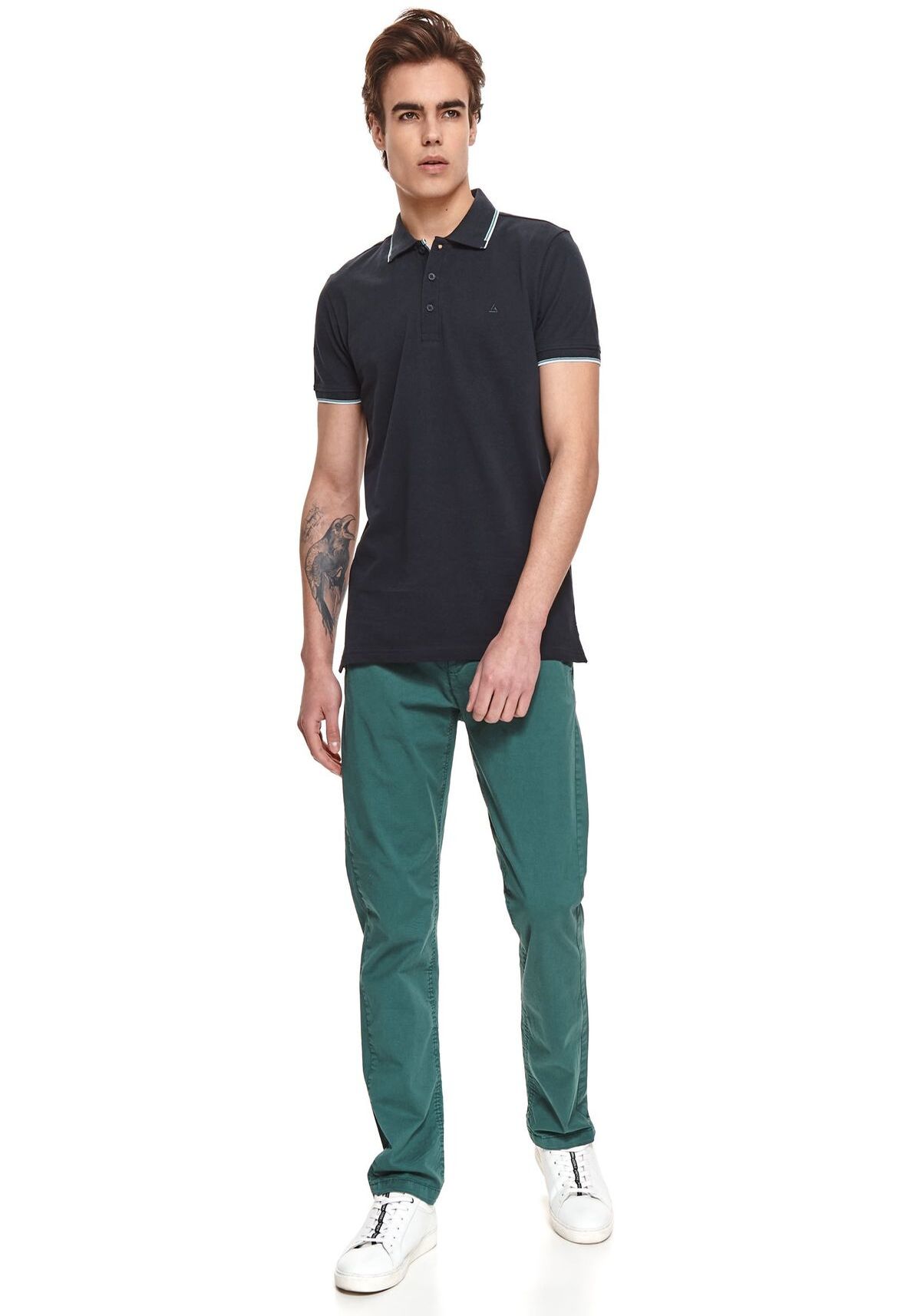 Tricou polo barbati, TOP SECRET, SKP0555, Multicolor