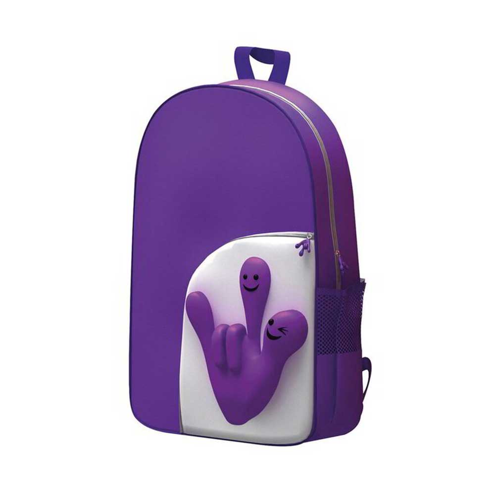 Rucsac cu design distractiv mana 3D, mov