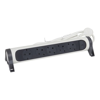 Prelungitor rotativ Legrand Revolution L694542, cu intrerupator iluminat, 5 prize, sectiune cablu 3x1.5mm, cordon 5m, Alb/Gri Prelungitor rotativ Legrand Revolution L694542, cu intrerupator iluminat, 5 prize, sectiune cablu 3x1.5mm, cordon 5m, Alb/Gri