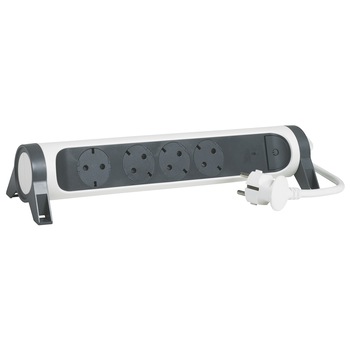 Prelungitor rotativ Legrand Revolution L694525, cu intrerupator iluminat, 4 prize, protectie ultrasarcina, indicator LED, sectiune cablu 3x1.5mm, cordon 1.5m, Alb/Gri Prelungitor rotativ Legrand Revolution L694525, cu intrerupator iluminat, 4 prize, protectie ultrasarcina, indicator LED, sectiune cablu 3x1.5mm, cordon 1.5m, Alb/Gri
