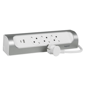 Prelungitor unghiular Legrand L694502, USB tip A si C, 3 prize, sectiune cablu 3x1.5mm, 1m Prelungitor unghiular Legrand L694502, USB tip A si C, 3 prize, sectiune cablu 3x1.5mm, 1m