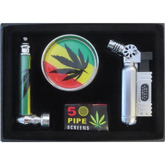 Set Zorr - pipa metalica, grinder, site pipa, bricheta 49172