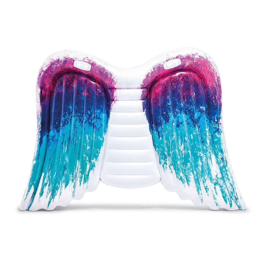Saltea gonflabila Intex Angel Wings Mat, albastru