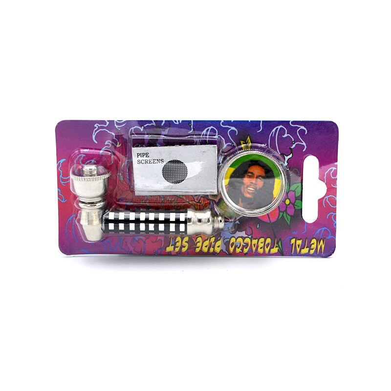 Set Toro Rasta - pipa metalica, grinder, site pipa