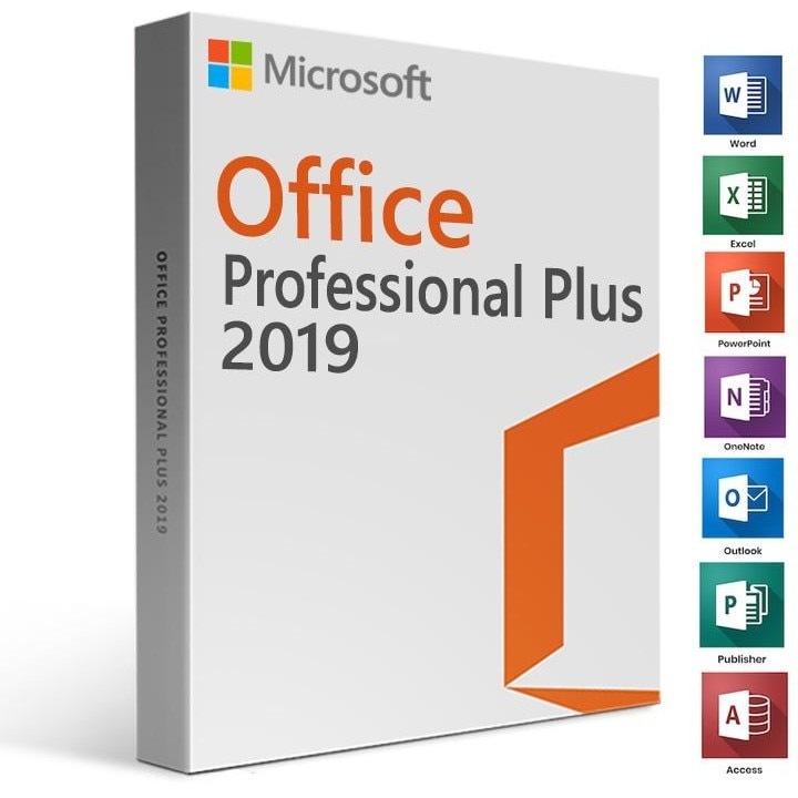 Microsoft Office Pro Plus 2019 Retail/Електронен Лиценз за Windows 1 PC, активация с телефон