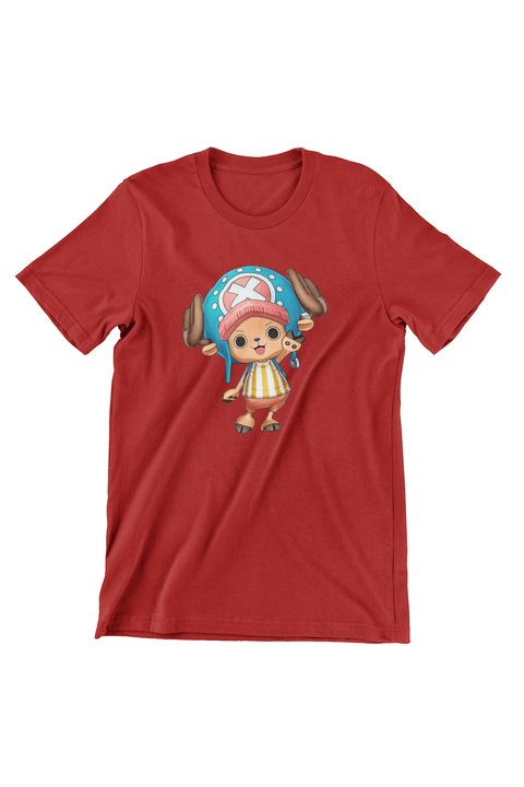 Дамска тениска, One Piece, Chopper #1, червена, 2XL