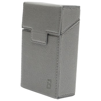 Husa gri din piele pentru pachet de tigari P22 Breckner Husa gri din piele pentru pachet de tigari P22 Breckner