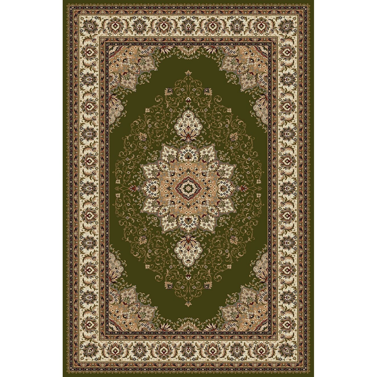 Covor Clasic, Lotos 15037, Verde, 200x300 cm, 1800 gr/mp