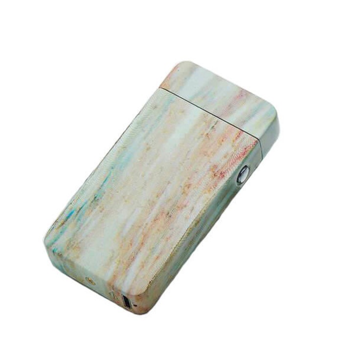 Електрическа запалка Edman Marble с USB зареждане, зелена
