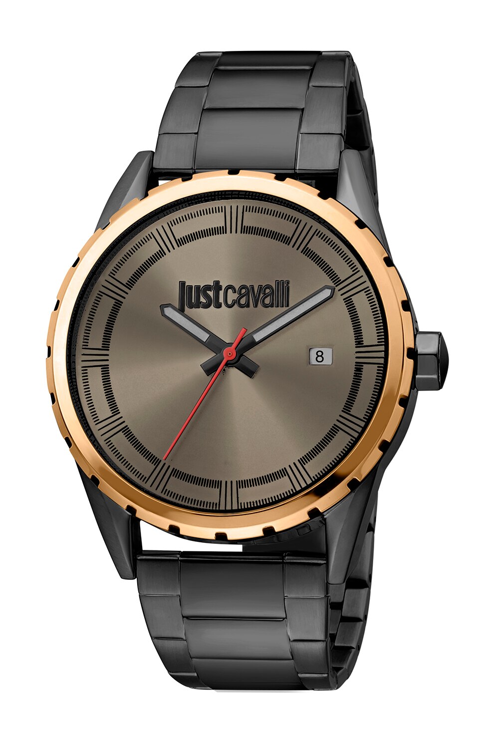 JUST CAVALLI, Ceas din otel inoxidabil, Negru