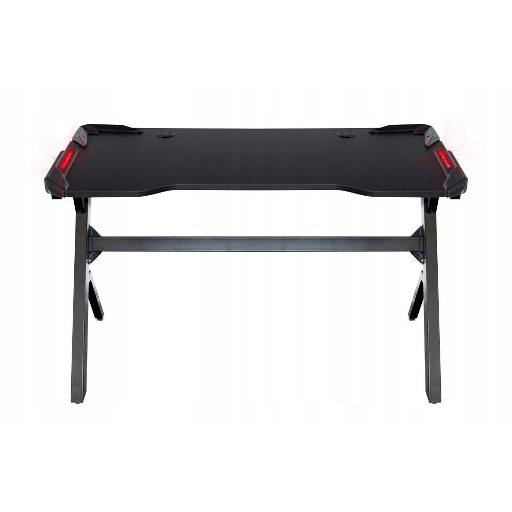 Birou gaming, JUMI, Aragon, Carbon cu LED, RGB