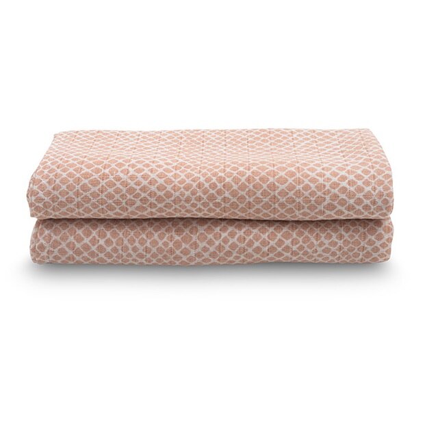 Set 2 scutece, Jollein Snake, 115x115 cm, roz