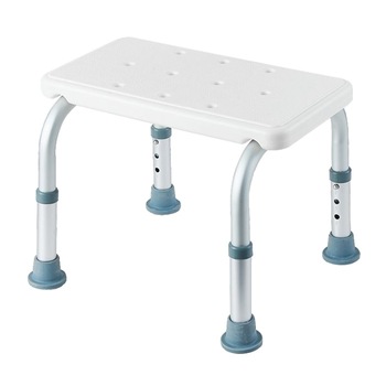 Scaun Auxiliary Bath cu inaltime reglabila, pentru baie, Aluminiu, 40.5x36x30 cm, Alb/Gri Scaun Auxiliary Bath cu inaltime reglabila, pentru baie, Aluminiu, 40.5x36x30 cm, Alb/Gri