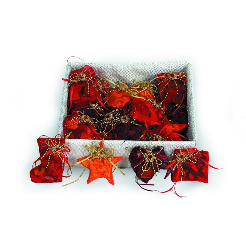 Ornament 7cm 6modele 4 culori asortate