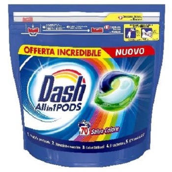 Detergent rufe capsule Dash 3 in 1 color 70 spalari 1.77kg Detergent rufe capsule Dash 3 in 1 color 70 spalari 1.77kg