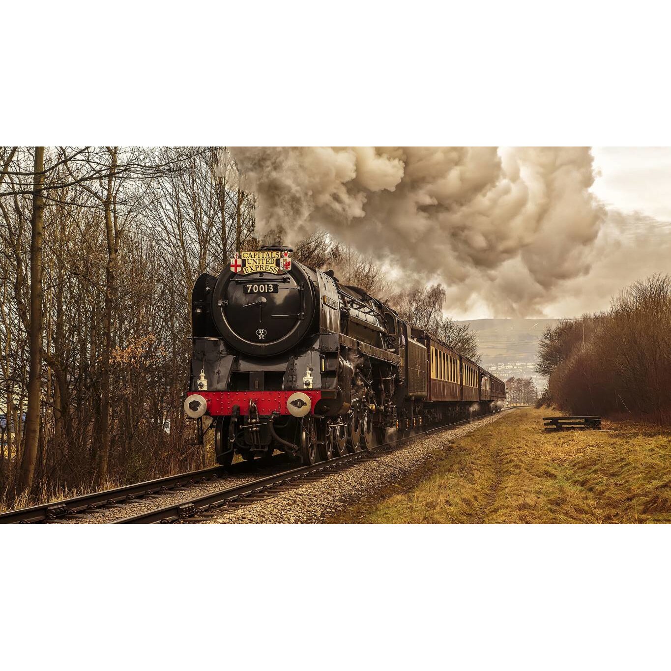 Tablou canvas 90x50 cm, Locomotive model 67