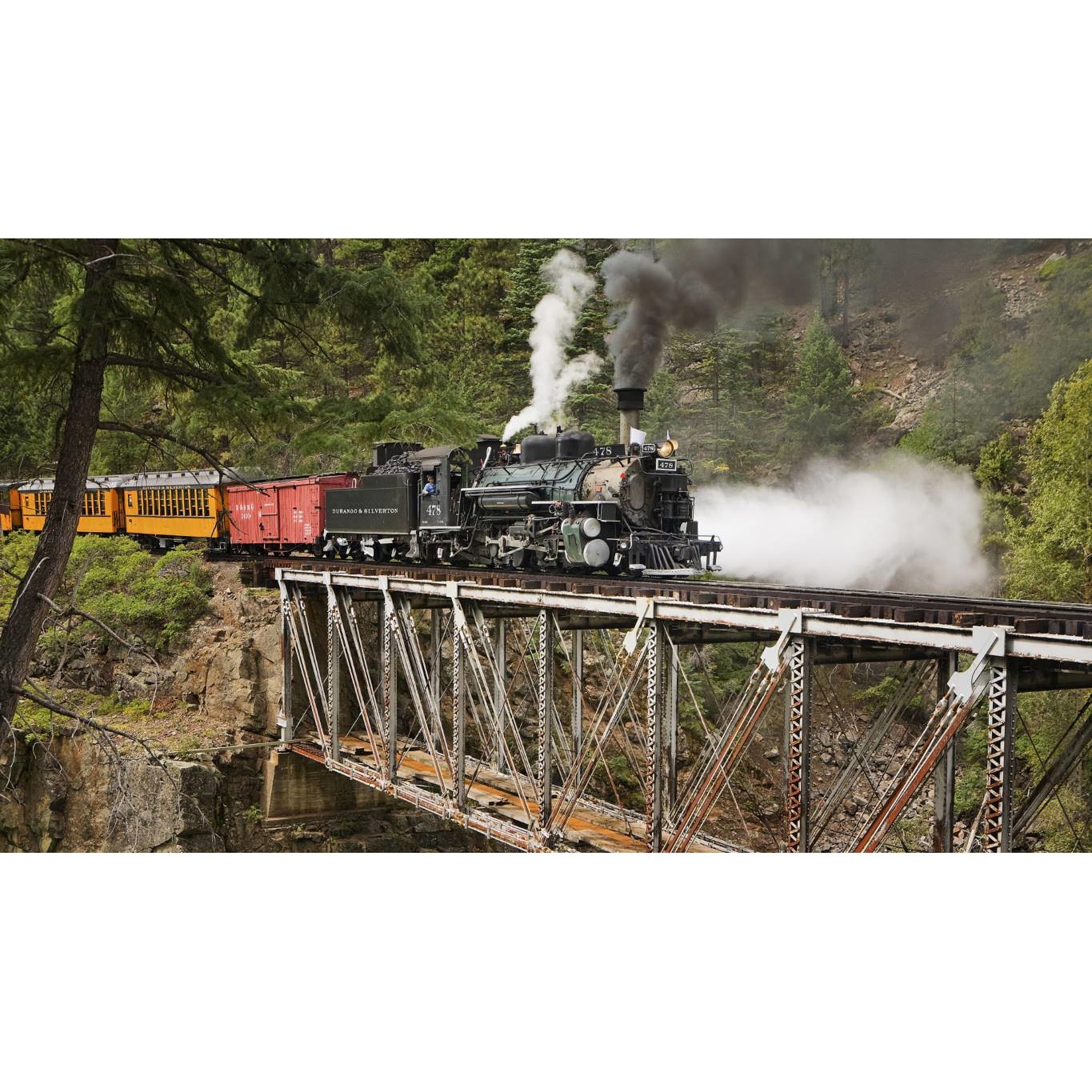 Tablou canvas 90x50 cm, Locomotive model 58